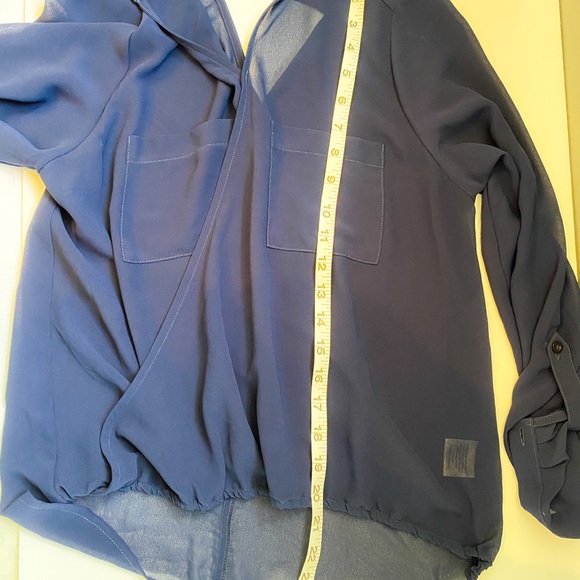 NWT BAR lll CrossOver Open Back Draped Navy Top - Picture 8 of 8